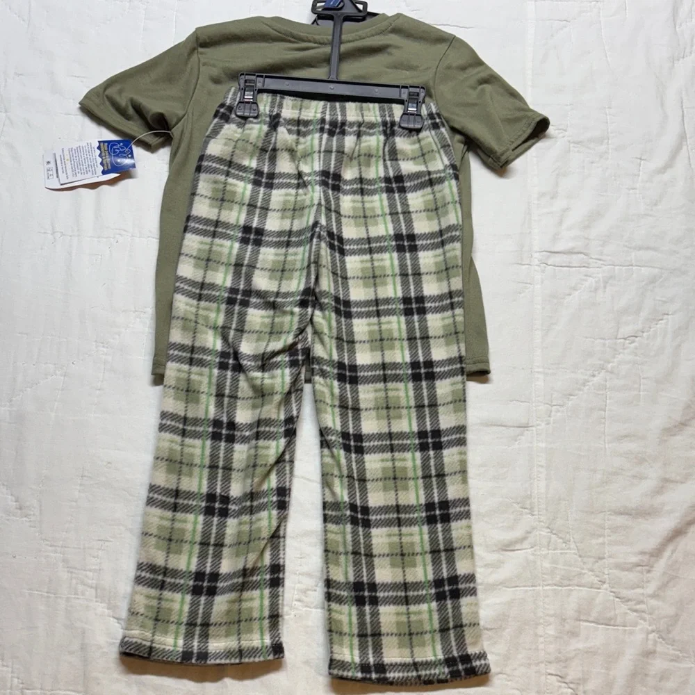 Wonder‎ Nation Boys Off the Grid T-Rex Fleece Pajama Set Size 4/5 NWT
